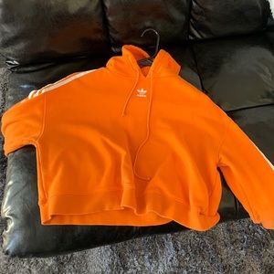 Crop adidas hoodie (orange)